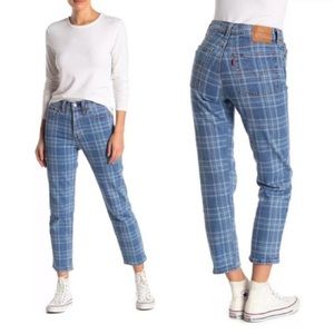 Levi’s plaid wedgie straight premium jeans size 30